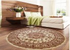 Тъкан персийски килим Blue stones 2538 cream кръг
